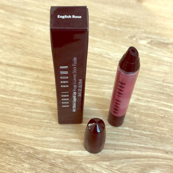 Bnib Bobbi Brown English Rose Art Stick Liquid Lip Nwt